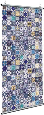 Houseart Μπλέ πλακάκια, Πέτρα - Ξύλο, Διαχωριστικά Panel, 120 x 250 εκ.