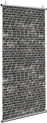 Μαύρα τούβλα, Πέτρα - Ξύλο, Διαχωριστικά Panel, 120 x 250 εκ.