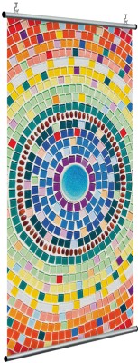 Πολύχρωμο ψηφιδωτό, Πέτρα - Ξύλο, Διαχωριστικά Panel, 120 x 250 εκ.