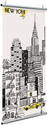 Σκίτσο της Νέας Υόρκης, Πόλεις, Διαχωριστικά Panel, 120 x 250 εκ.