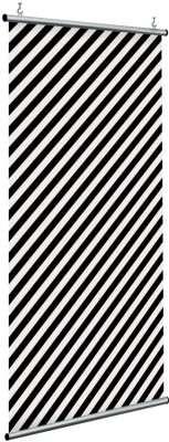 Πλάγιες ασπρόμαυρες ρίγες, Line Art, Διαχωριστικά Panel, 120 x 250 εκ.