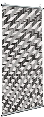 Ασπρόμαυρες πλάγιες γραμμές, Line Art, Διαχωριστικά Panel, 120 x 250 εκ.