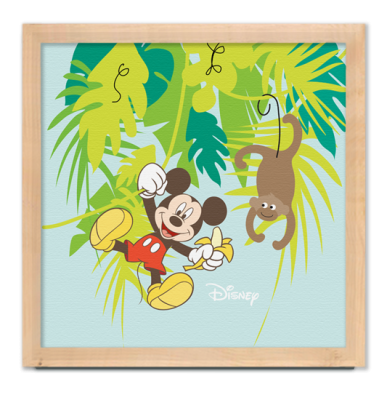 Ο Mickey στη ζούγκλα!!, Παιδικά, Πίνακες σε καμβά, 40 x 40 εκ.