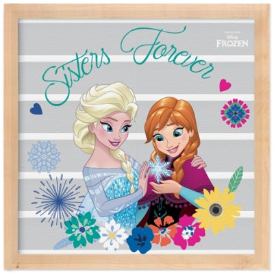 Sisters Forever, Frozen, Παιδικά, Πίνακες σε καμβά, 40 x 40 εκ.