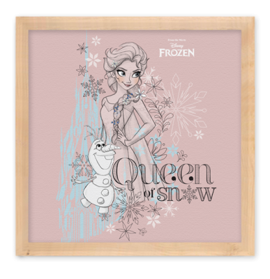 Queen Snow , Frozen, Παιδικά, Πίνακες σε καμβά, 40 x 40 εκ.