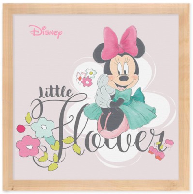 Little flowers, Minnie Mouse, Παιδικά, Πίνακες σε καμβά, 40 x 40 εκ.