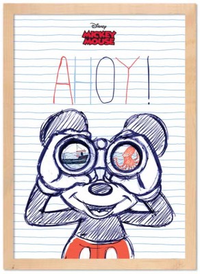 Ahoy, Mickey!, Παιδικά, Πίνακες σε καμβά, 15 x 20 εκ.