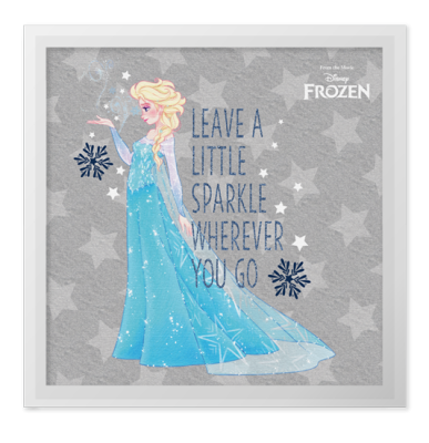 Wherever you go, Elsa, Παιδικά, Πίνακες σε καμβά, 40 x 40 εκ.