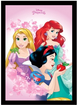 Rapunzel, Ariel, Snow white, Παιδικά, Πίνακες σε καμβά, 15 x 20 εκ.