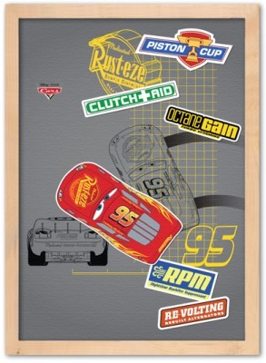 McQueen runs!, Παιδικά, Πίνακες σε καμβά, 15 x 20 εκ.