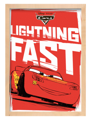 Houseart Lightning Fast Mcqueen!!, Παιδικά, Πίνακες σε καμβά, 15 x 20 εκ.