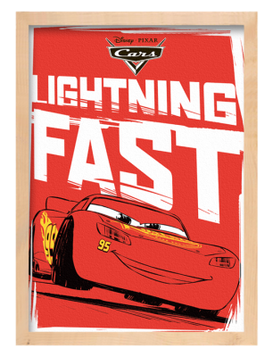 Lightning Fast Mcqueen!! Disney Πίνακες σε καμβά 75 x 50 cm (22615)