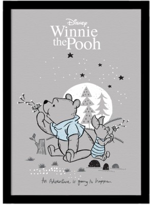Winnie the Pooh & piglet την νύχτα!, Παιδικά, Πίνακες σε καμβά, 15 x 20 εκ.