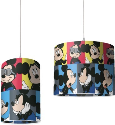 Houseart Mickey Mouse με πολύχρωμο φόντο, Παιδικά, Φωτιστικά οροφής, [Ø 25 x 40 εκ.]