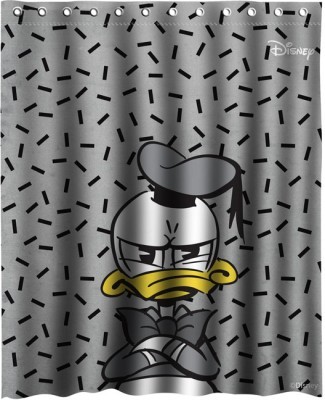 Donald Duck in a grey pattern, Παιδικά, Κουρτίνες μπάνιου, 150 x 180 εκ.