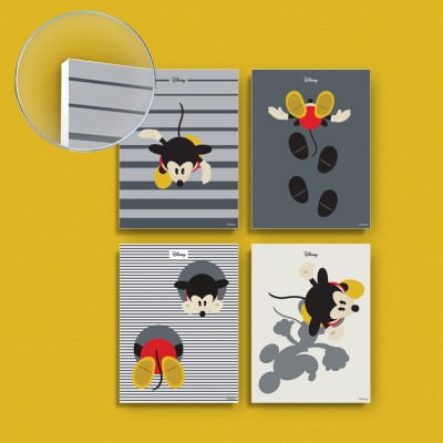 Houseart Ο Μίκυ σε Φόντο Γκρι!, Διάφορα, Mini Set Forex, 17 x 23 εκ.. (Το Forex είναι ένα άκαμπτο αφρώδες υλικό)