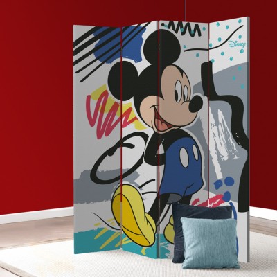 Houseart Mickey Mouse, ζωγραφική!, Παιδικά, Παραβάν, 80 x 180 εκ. [Δίφυλλο]