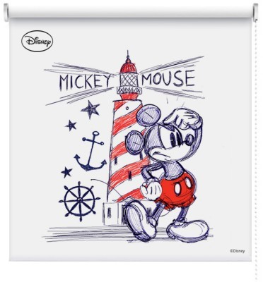 Ο Μίκυ δίπλα σε έναν φάρο, Παιδικά, Ρολοκουρτίνες, 100 x 100 εκ.