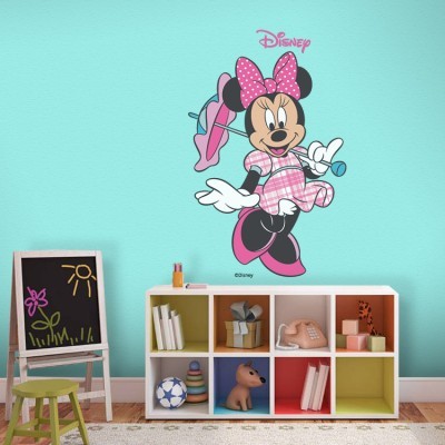 Minnie Mouse με ομπρελίτσα, Παιδικά, Αυτοκόλλητα τοίχου, 35 x 54 εκ.