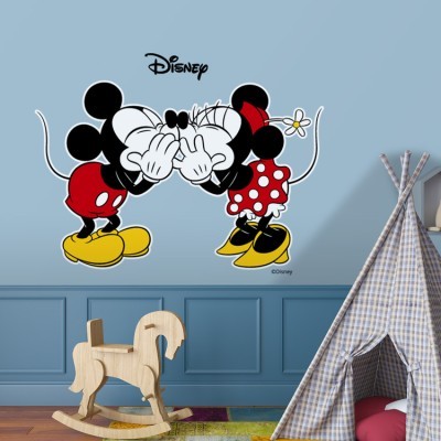 Minnie & Mickey Mouse δίνουν φιλάκια!, Παιδικά, Αυτοκόλλητα τοίχου, 50 x 38 εκ.
