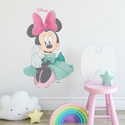 Floral Minnie Mouse Disney Αυτοκόλλητα τοίχου 77 x 50 cm (22738)