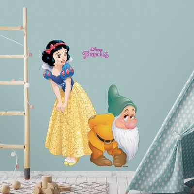 Η Χιονάτη και ο νάνος! Disney Αυτοκόλλητα τοίχου 58 x 45 cm (27997)