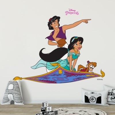 Houseart Aladdin & Jasmin, Παιδικά, Αυτοκόλλητα τοίχου, 62 x 50 εκ.