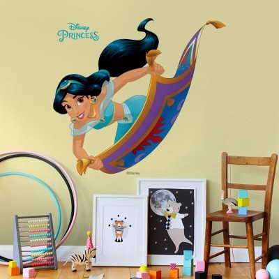 Η Γιασμίν στο μαγικό χαλί!, Παιδικά, Αυτοκόλλητα τοίχου, 40 x 39 εκ. (29023)