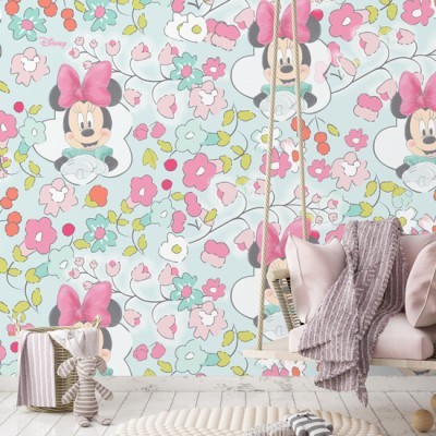 Houseart Minnie Mouse among the flowers, Παιδικά, Ταπετσαρίες Τοίχου, 100 x 100 εκ.