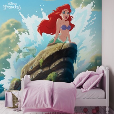 Ariel, Princess, Παιδικά, Ταπετσαρίες Τοίχου, 100 x 100 εκ.