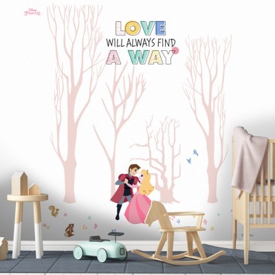 Love always find the way, Princess!, Παιδικά, Ταπετσαρίες Τοίχου, 100 x 100 εκ.