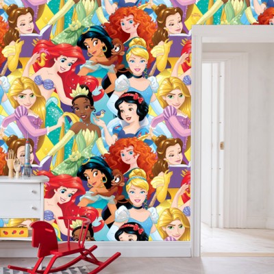 Πριγκίπισσες Παντού, Παιδικά, Ταπετσαρίες Τοίχου, 100 x 100 εκ.