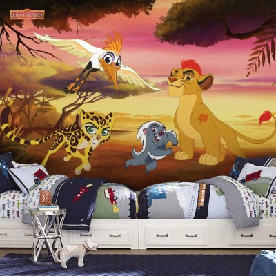 Η χαρούμενη παρέα, The Lion Guard, Παιδικά, Ταπετσαρίες Τοίχου, 100 x 100 εκ.
