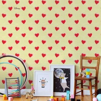 Καρδούλες, Mickey, Παιδικά, Ταπετσαρίες Τοίχου, 100 x 100 εκ.
