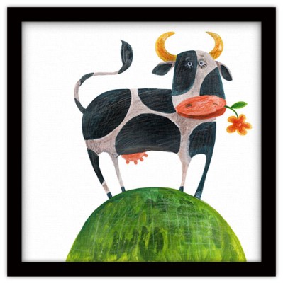 Αγελαδίτσα μασουλαέι λουλούδι, Παιδικά, Πίνακες σε καμβά, 40 x 40 εκ.