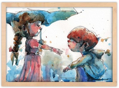 Έλα κάτω από την ομπρέλα, Παιδικά, Πίνακες σε καμβά, 20 x 15 εκ.
