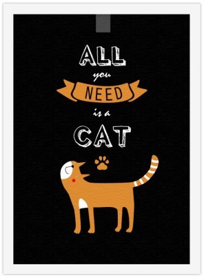 Το μόνο που χρειάζεσαι είναι μια γάτα, Παιδικά, Πίνακες σε καμβά, 20 x 30 εκ.