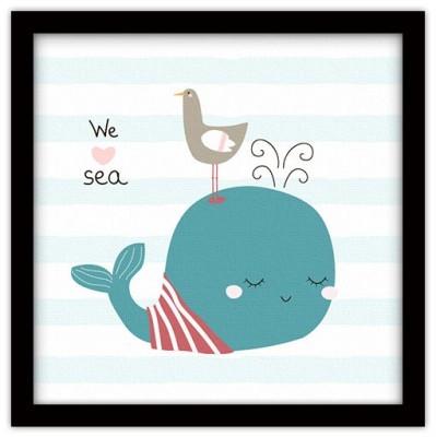 Αγαπάμε τη θάλασσα Παιδικά Πίνακες σε καμβά 50 x 50 cm (35862)
