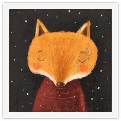 Μικρή αλεπού! Παιδικά Πίνακες σε καμβά 50 x 50 cm (35897)