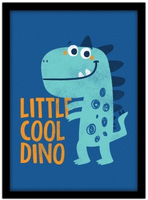 Little Cool Dino Παιδικά Πίνακες σε καμβά 60 x 52 cm (35437)