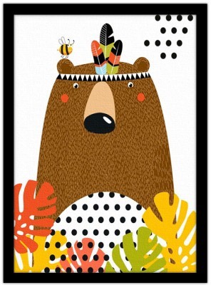 Αρκούδα Παιδικά Πίνακες σε καμβά 63 x 51 cm (35890)