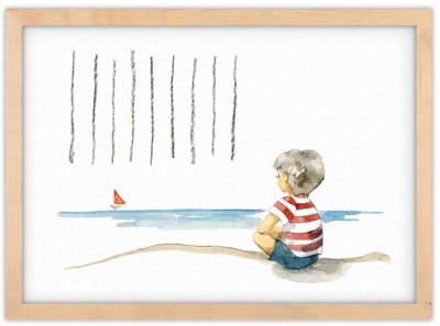 Αγοράκι στη θάλασσα, Παιδικά, Πίνακες σε καμβά, 30 x 20 εκ.