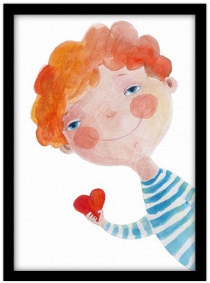 Ερωτευμένο αγοράκι, Παιδικά, Πίνακες σε καμβά, 15 x 20 εκ.