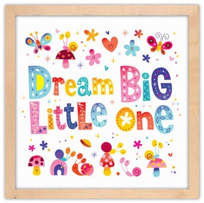 Κάνε μεγάλα όνειρα, μικρούλι!, Παιδικά, Πίνακες σε καμβά, 40 x 40 εκ.