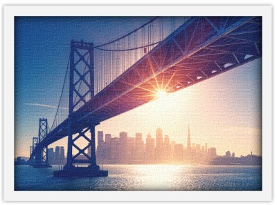 Houseart Γέφυρα San Francisco, Πόλεις - Ταξίδια, Πίνακες σε καμβά, 20 x 15 εκ.