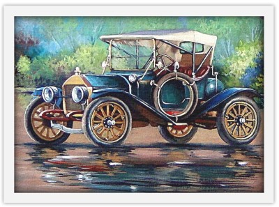 Ελαιογραφία Παλιού Αυτοκινήτου Πόλεις – Ταξίδια Πίνακες σε καμβά 43 x 60 cm (38017)