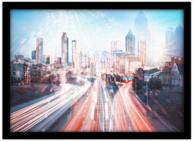 Atlanta Skyline, Πόλεις – Ταξίδια, Πίνακες σε καμβά, 30 x 20 εκ. (38030)