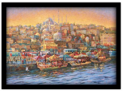 Ελαιογραφία Κωνσταντινούπολης Πόλεις – Ταξίδια Πίνακες σε καμβά 42 x 60 cm (38027)