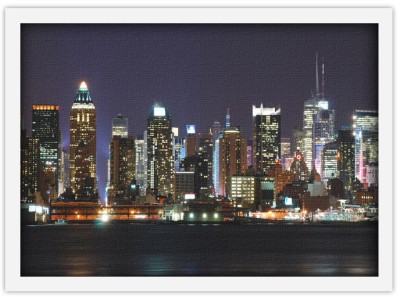 Η Νέα Υόρκη το βράδυ Πόλεις – Ταξίδια Πίνακες σε καμβά 39 x 60 cm (10173)