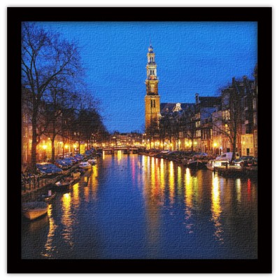 Prinsengracht κανάλι στο Άμστερνταμ Πόλεις – Ταξίδια Πίνακες σε καμβά 50 x 50 cm (10205)